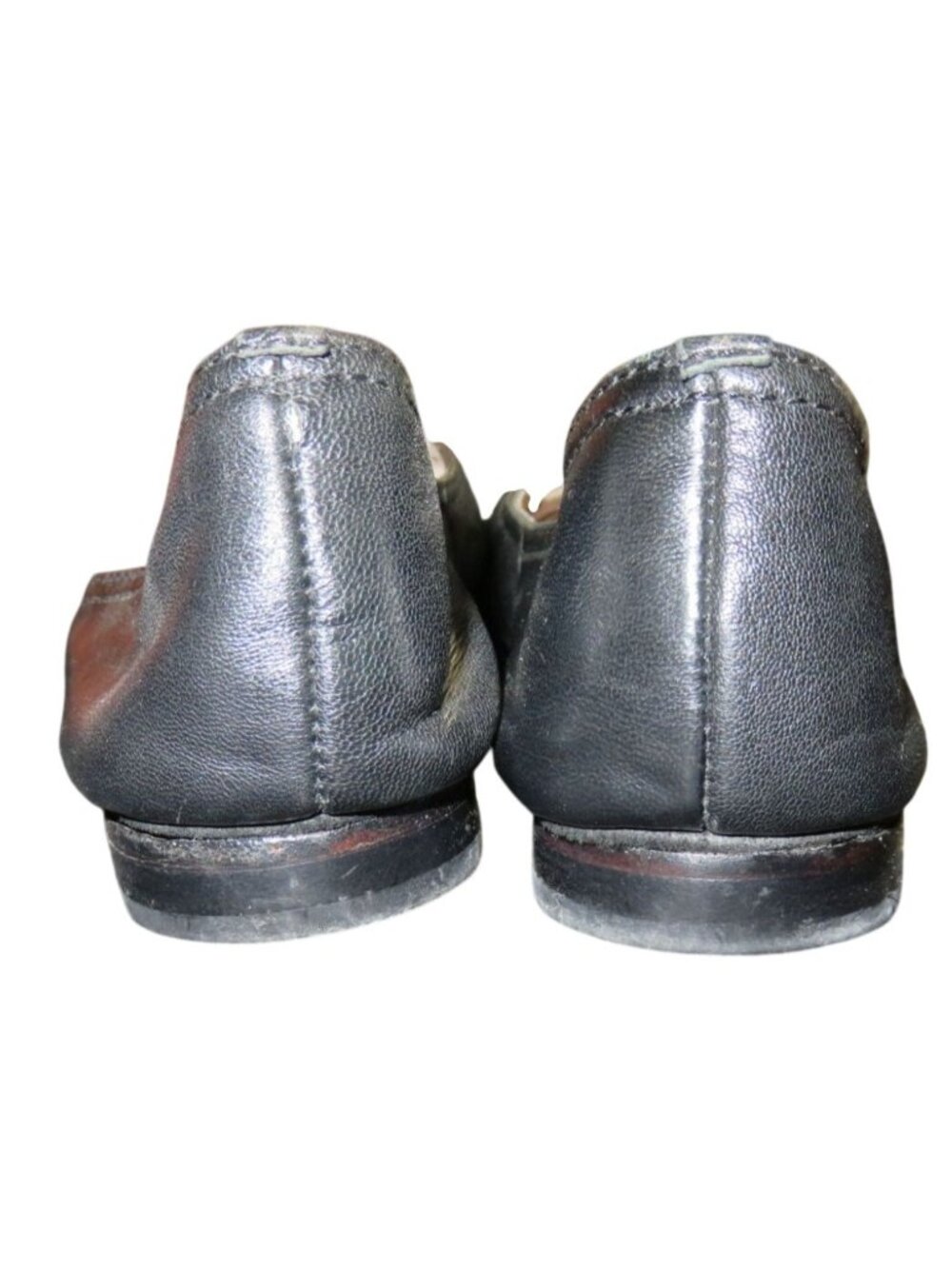 Joan & David Circa Comfort 365 Black Leather Tassel Embellished Ballet Flats 6 - Picture 3 of 6